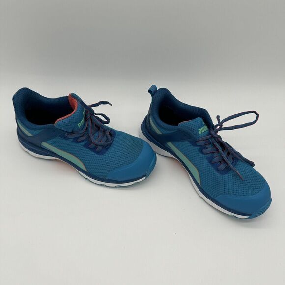 Puma Safety Beat Low 2.0 Tennis Shoes NWOB Women's Size 7M Steel‎ Toe Turquoise - Picture 6 of 16